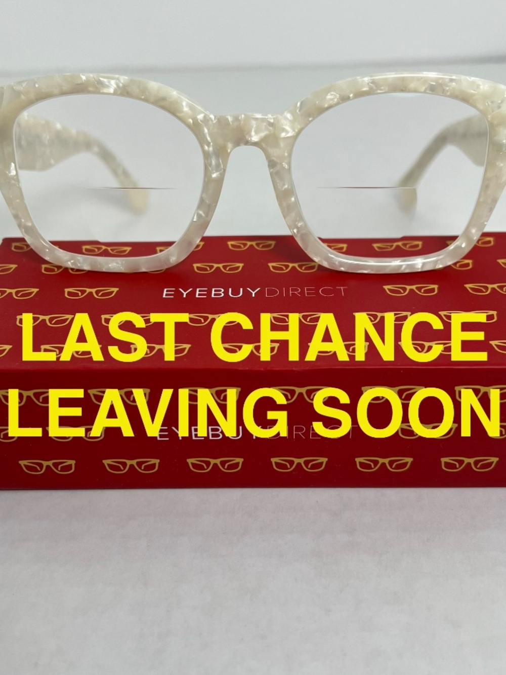 Eye Buy Direct Proxima white eyeglass frames size large